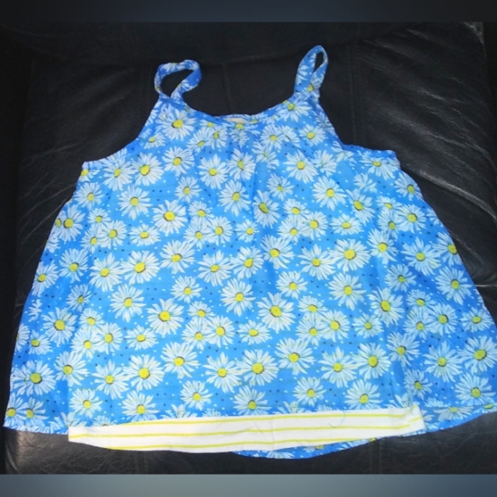 "Faded Glory" Girl's Floral Print Summer Top
